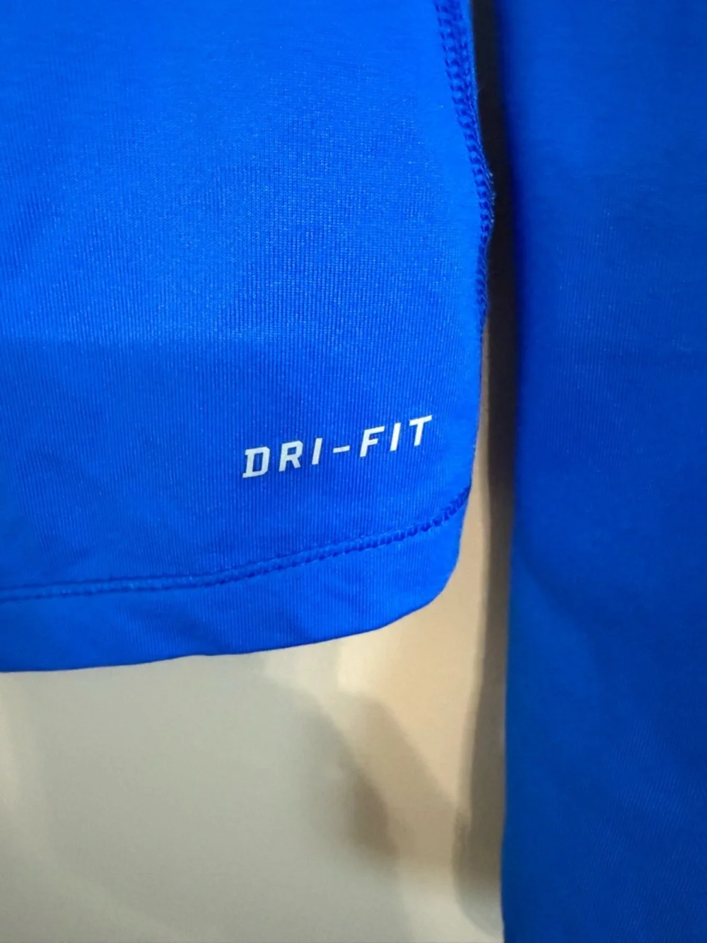 Nike Pro Blue Long Sleeve‎ Half-Zip Athletic Top Thumbholes Stretch Women's S